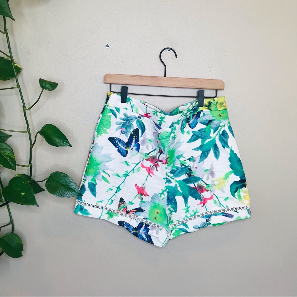 Stitch Fix One Market Marion Mesh Detail Shorts Size Large